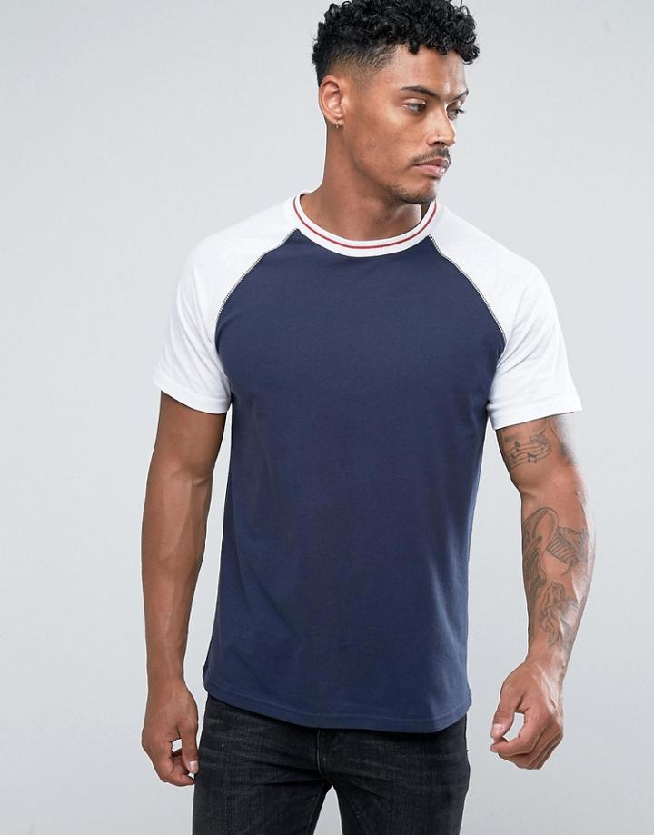 Another Influence Raglan Baseball T-shirt - Navy