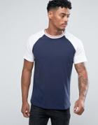 Another Influence Raglan Baseball T-shirt - Navy