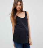 Asos Design Maternity Ultimate Tank In Black