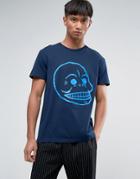 Cheap Monday Standard T-shirt Skull - Blue
