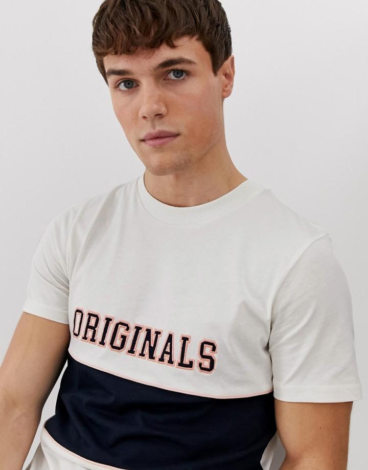 Jack & Jones T-shirt With Color Blocking-white