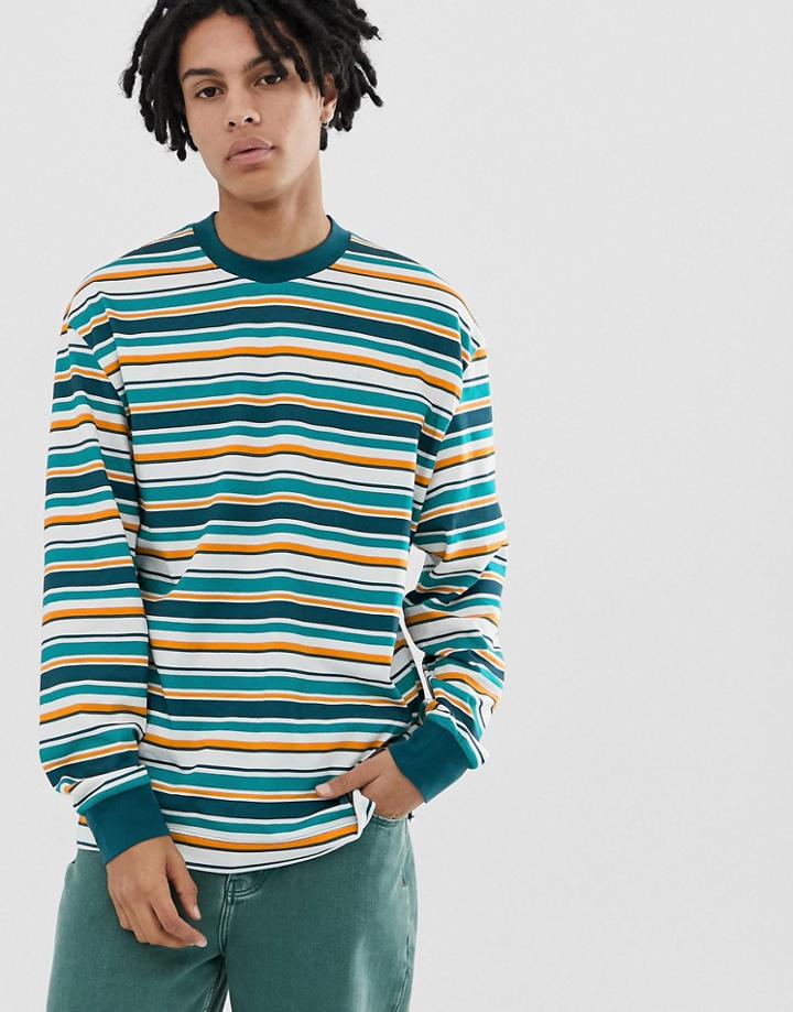 Collusion Striped Long Sleeve T-shirt - Multi