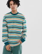 Collusion Striped Long Sleeve T-shirt - Multi