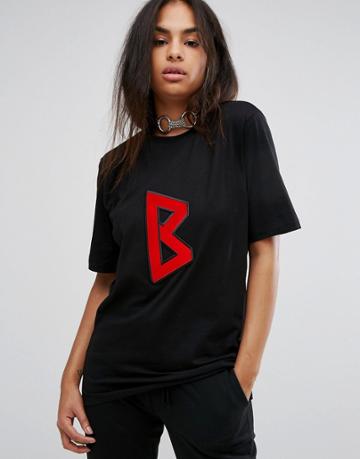 Back By Ann Sofie Back B Logo Uni T-shirt - Black