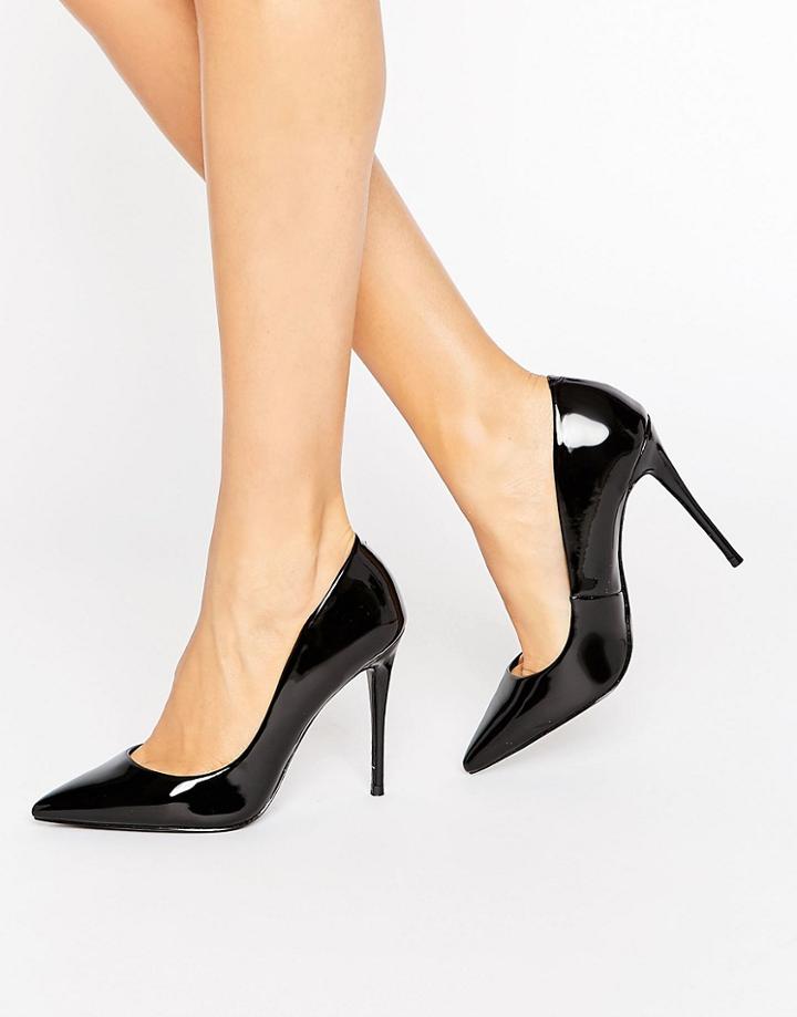 Aldo Stessy Black Point Pumps - Black