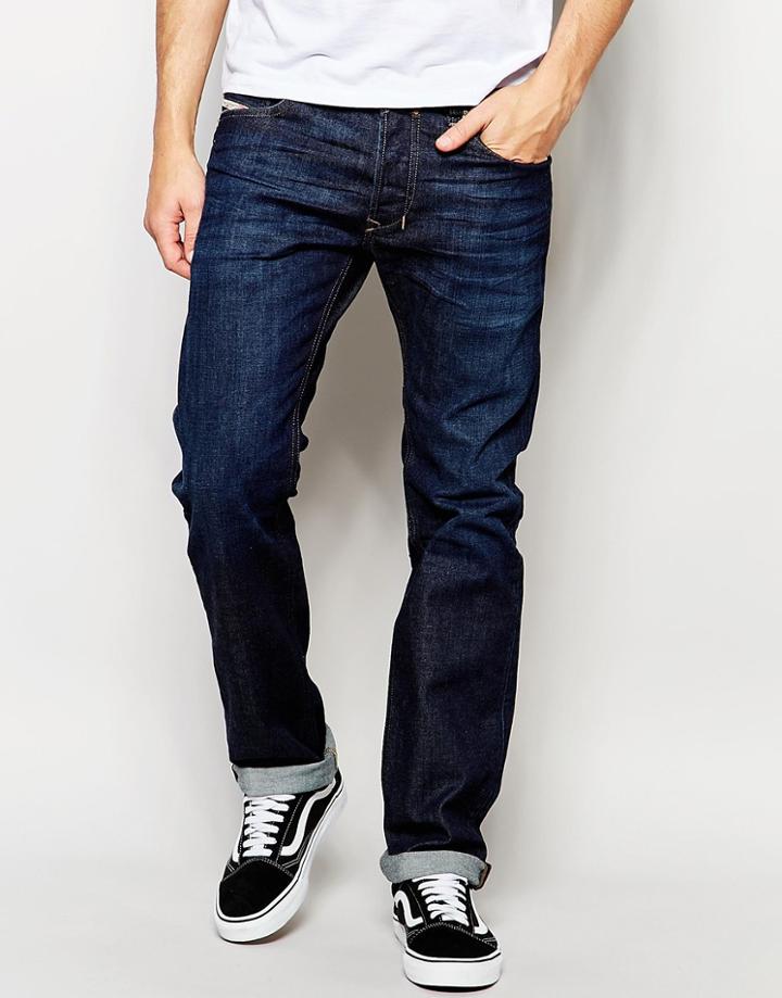 Diesel Jeans Safado 844c Straight Fit Stretch Dark Wash - Dark Wash