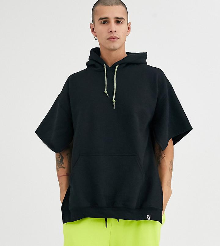 Reclaimed Vintage Cut Out Hoody In Black