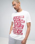 Love Moschino Print Logo T-shirt - White