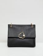 Asos Design Abstract Pearl Shoulder Bag - Black