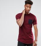 Le Breve Tall Pocket T-shirt - Red