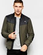 G-star Overshirt Jacket Setscale Nylon Panels In Asfalt - Asfalt