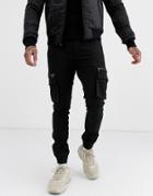 Bolongaro Trevor Cargo Cuffed Pants-black