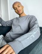 Columbia Logo Sweatshirt In Gray-grey