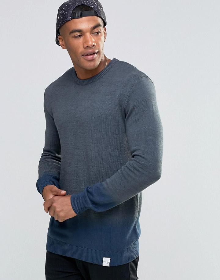Nicce Dip Dye Sweatshirt - Gray