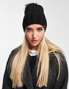 The North Face Oh-mega City Pom Beanie In Black