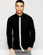 Nicce London Shirt With Printed Placket - Black