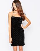 Hedonia Imogen Velvet Cami Dress - Black