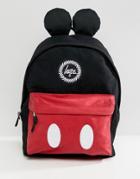 Hype Backpack In Disney Micky Mouse Print - Black