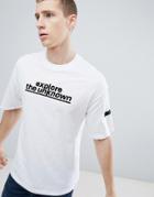 Jack & Jones Core Drop Shoulder T-shirt With Slogan - White