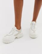 Asos Design Dart Chunky Sneakers - White