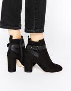 Miss Kg Sketch Black Heeled Ankle Boots - Black