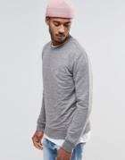 Le Breve Crew Neck Sweater - Gray