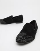 Aldo Astiaviel Studded Slipper Loafers In Black - Black