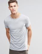 Boss Orange T-shirt With Crew Neck In Blue - Lt Blue