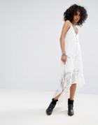 Religion Maxi Dress With Chain Detail - White