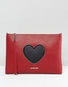 Love Moschino Heart Cross Body Bag - Red