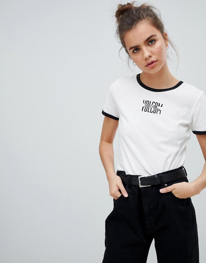 Volcom T Shirt In White - White