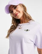 Monki Tovi Organic Cotton Sushi Print T-shirt In Lilac-blues