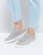Diadora Game Low Sneakers In Gray Suede - Gray