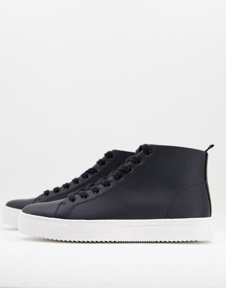 New Look High Top Sneakers In Black