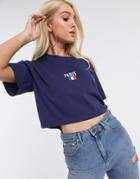Night Addict Paris Cropped T-shirt-white