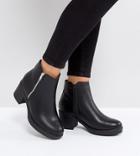 Truffle Collection Wide Fit Side Zip Boot - Black
