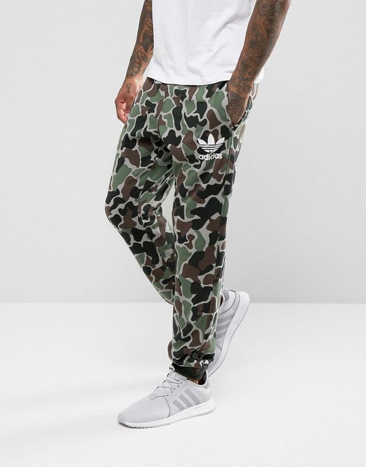 Adidas Originals Camo Jogger In Green Bs4650 - Green