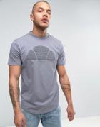 Ellesse Italia T-shirt With Towelling Logo - Gray