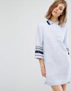 Wood Wood Caitlin Stripe Arm Shirt Dress - Blue