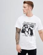 New Look Sonic Youth T-shirt In White - White