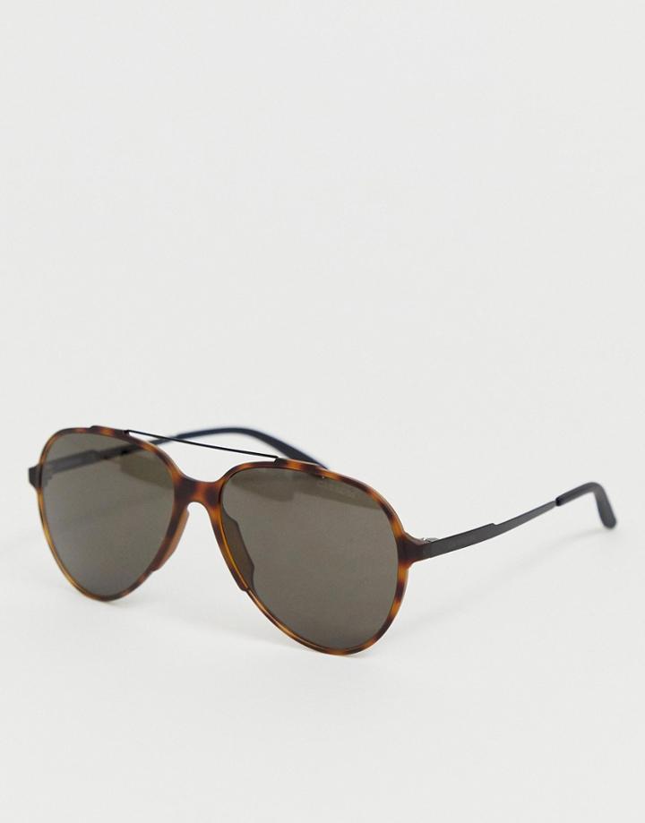 Carerra Tortoiseshell Aviator Sunglasses - Brown