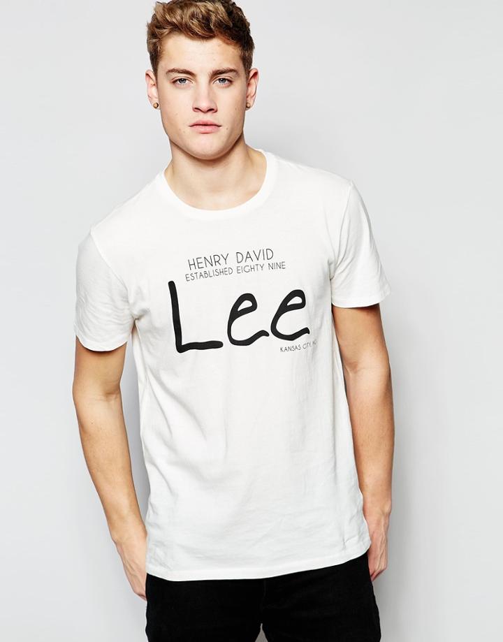 Lee Logo T-shirt - Gray
