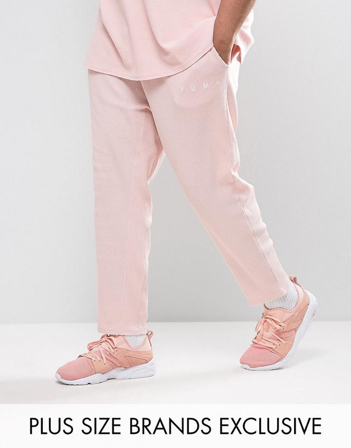 Puma Plus Waffle Joggers In Pink Exclusive To Asos - Pink