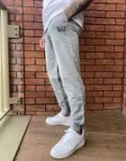 Armani Ea7 Core Id Slim Fit Small Logo Sweatpants In Gray-grey