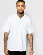 Asos Boxy T-shirt With Kimono Styling In White - White