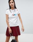 Fred Perry X Amy Winehouse Foundation Rose Lips White T-shirt - White
