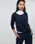 Armani Exchange Embossed Logo Sweat - Navy