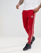 Blend Slim Side Stripe Joggers In Red - Red