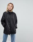 Asos Rainwear Jacket With Fanny Pack - Black