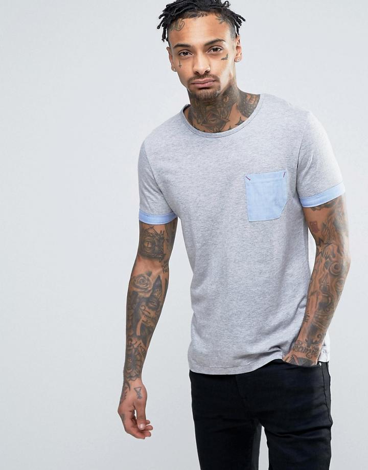 Another Influence Pocket T-shirt - Gray